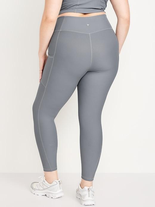 High-Waisted PowerSoft Rib Leggings Product Image