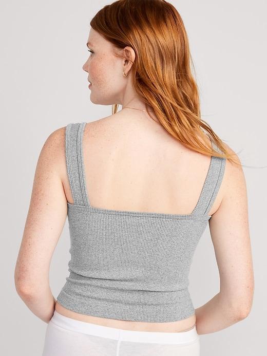 Rib-Knit Seamless Tank Top Product Image
