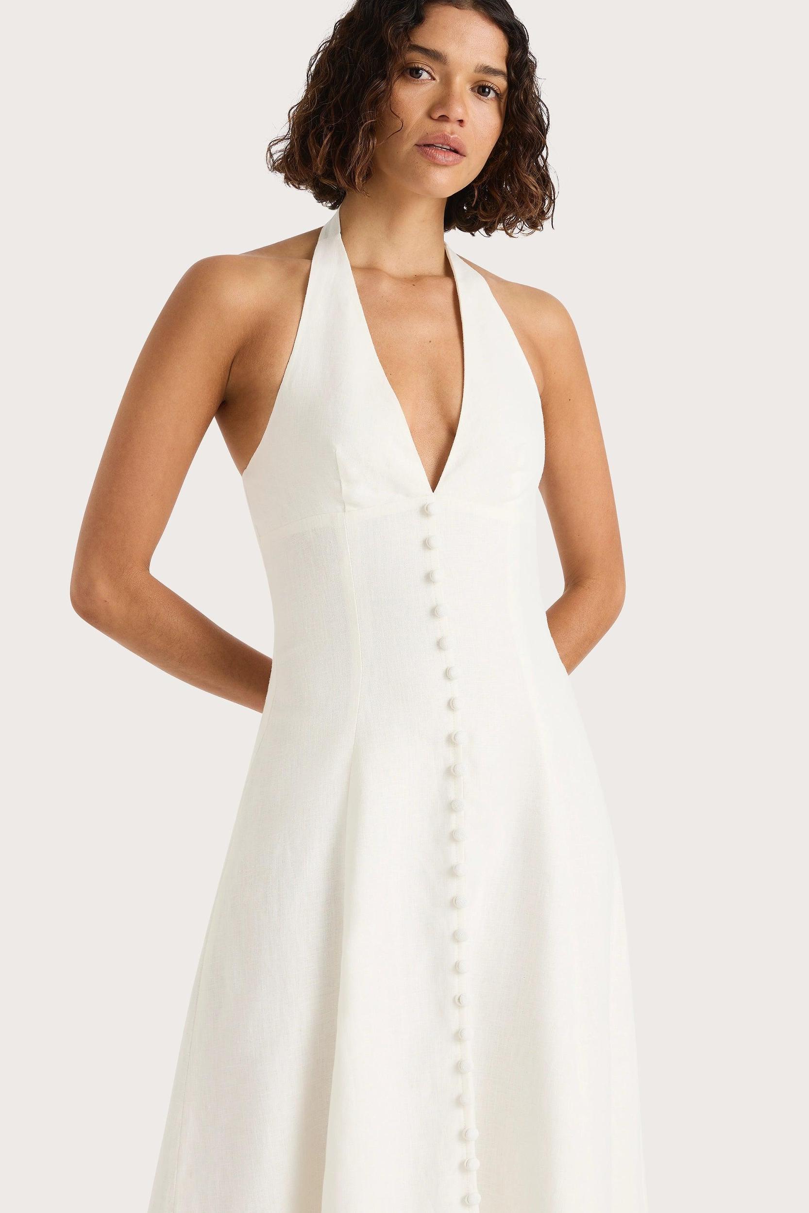 Marie Midi Dress White Product Image