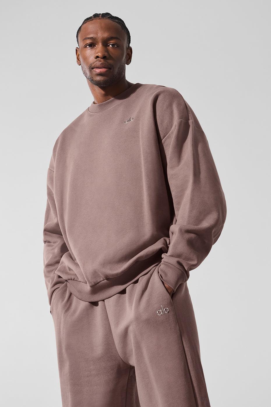 Accolade Crew Neck Pullover - Mushroom Product Image