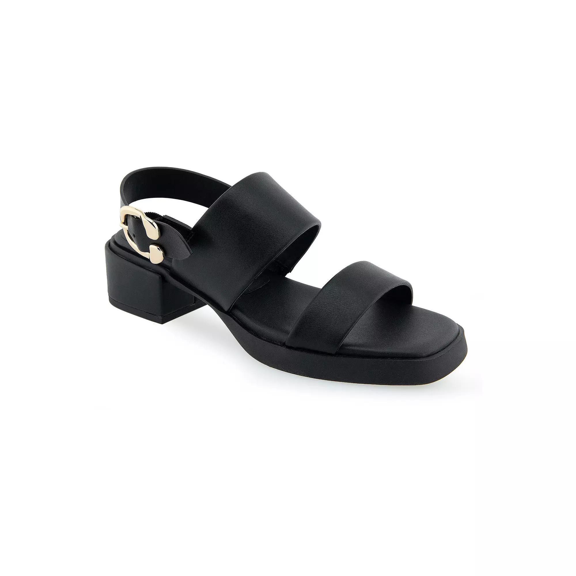 Aerosoles Dove Women's Dress Sandals, Size: 5.5, Black Pu Product Image