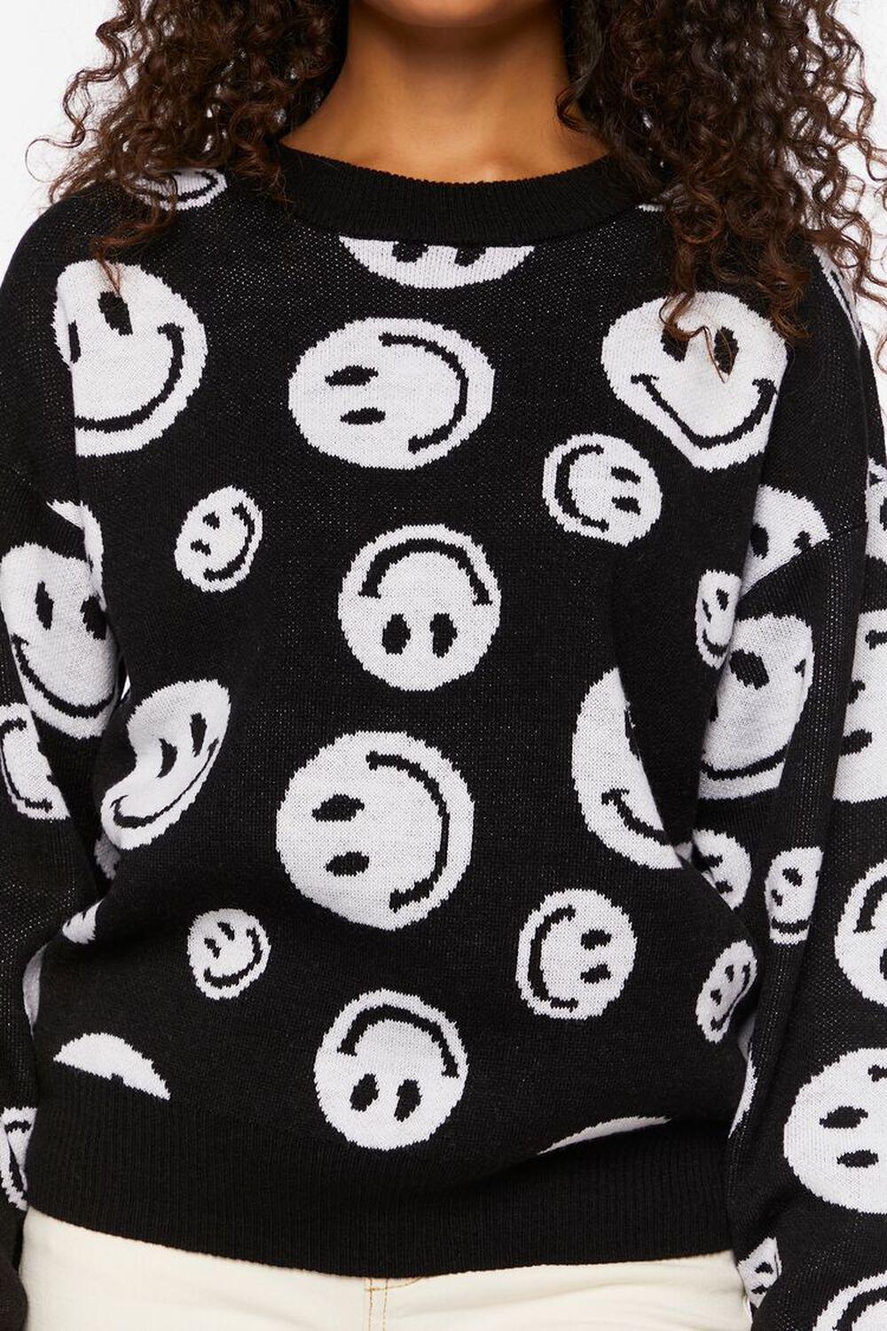 Happy Face Crew Sweater | Forever 21 Product Image