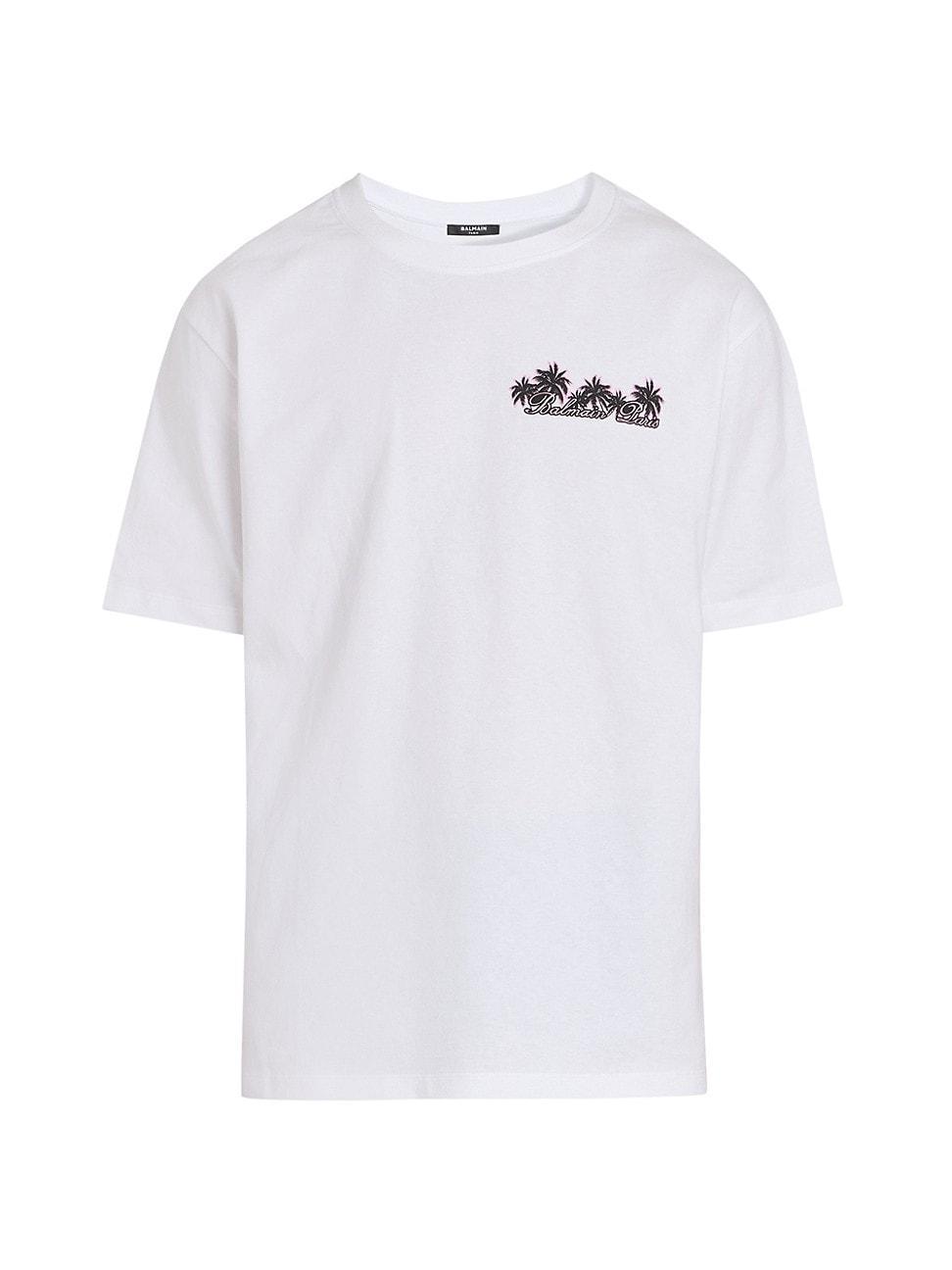 Mens Balmain Club Paris Graphic T-Shirt Product Image
