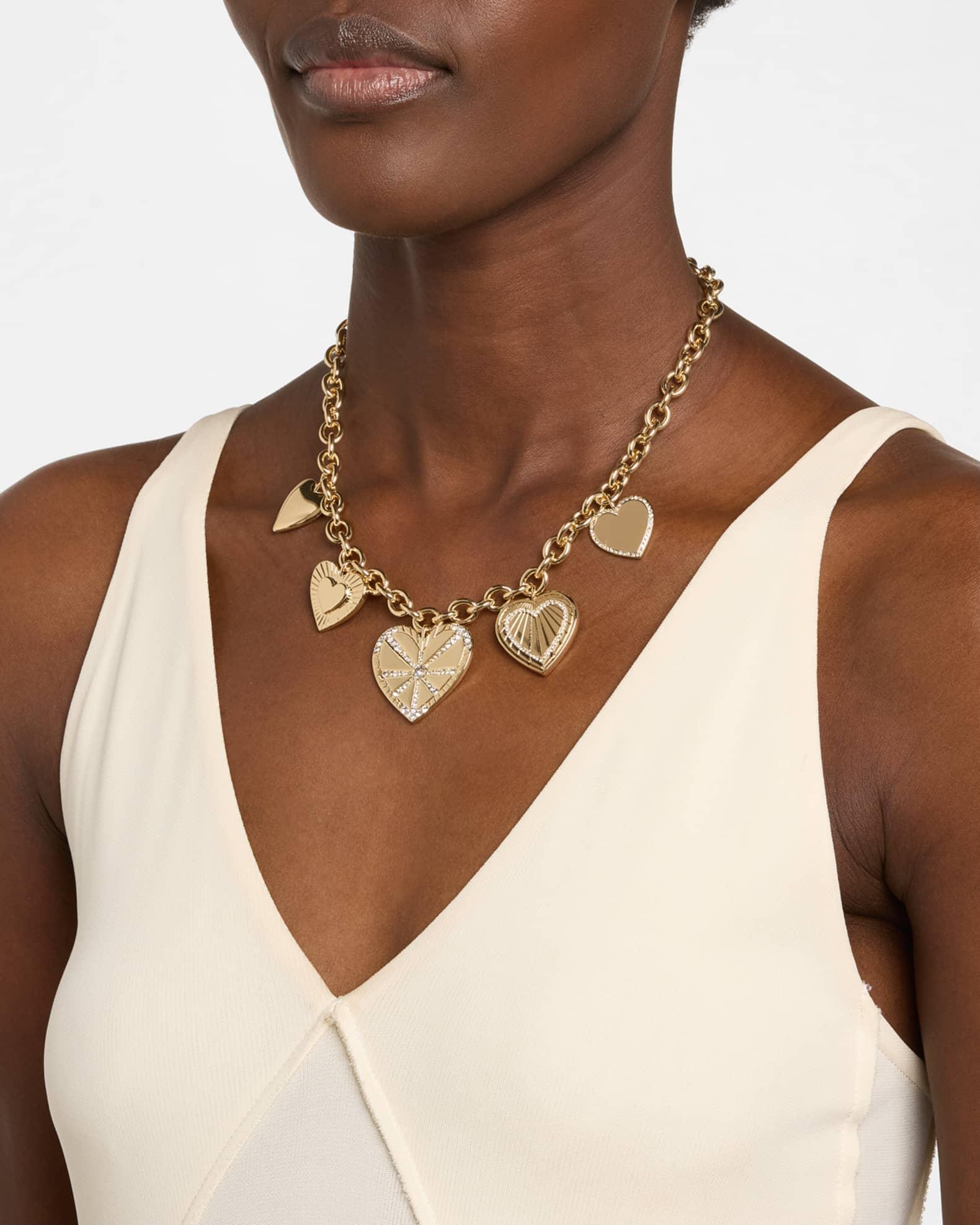 Heart Burst Statement Charm Necklace Product Image