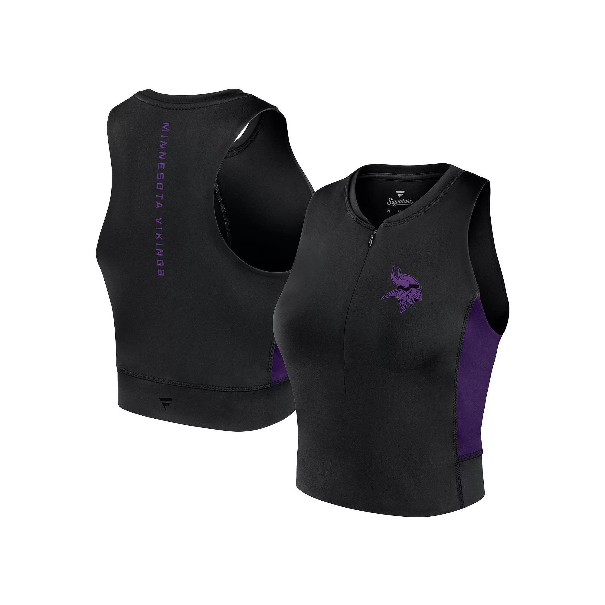Women's Fanatics Black Buffalo Bills Studio Fitted Gym Tank Top, Size: Small Product Image