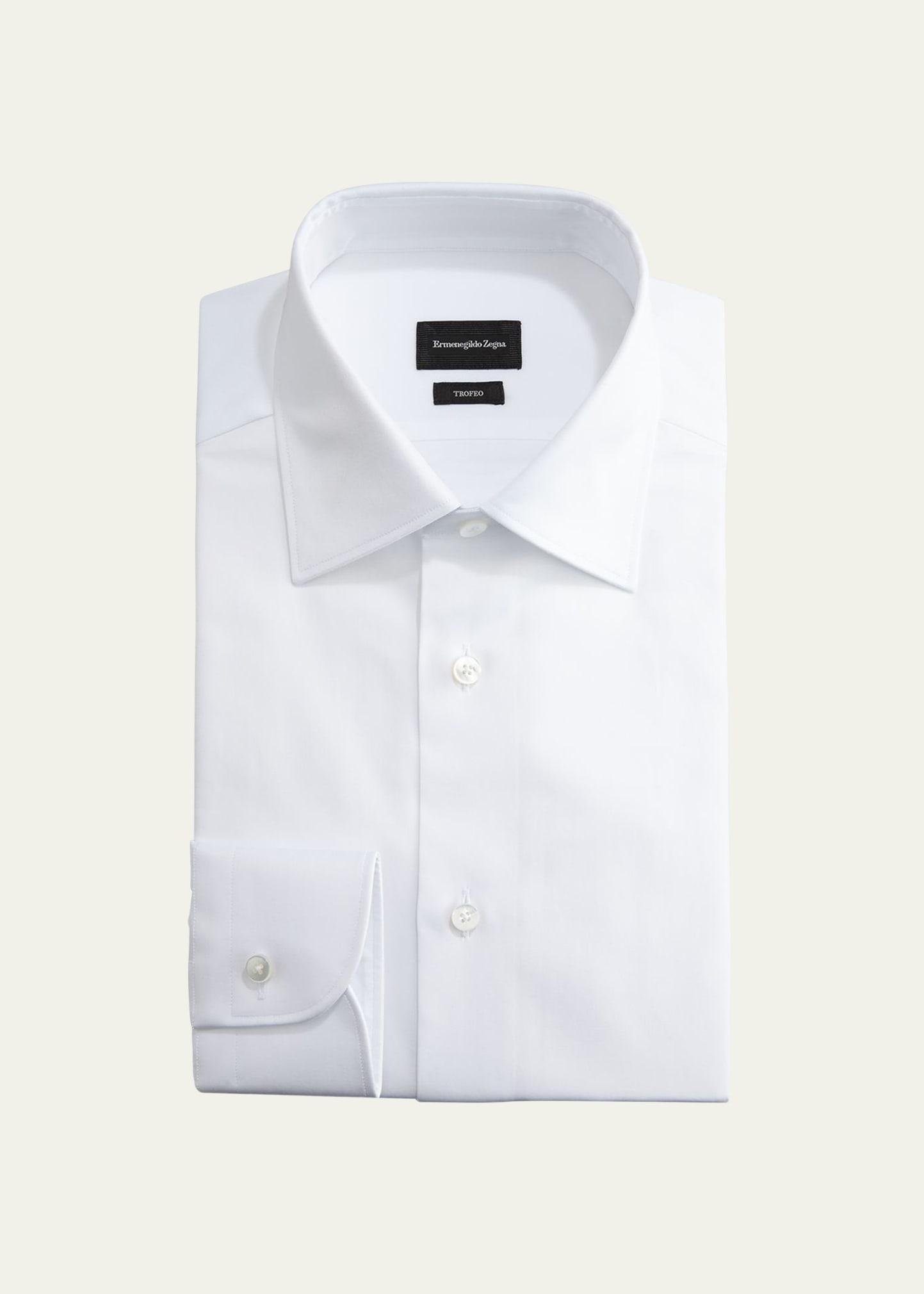 Mens Trofeo Solid Regular-Fit Dress Shirt Product Image