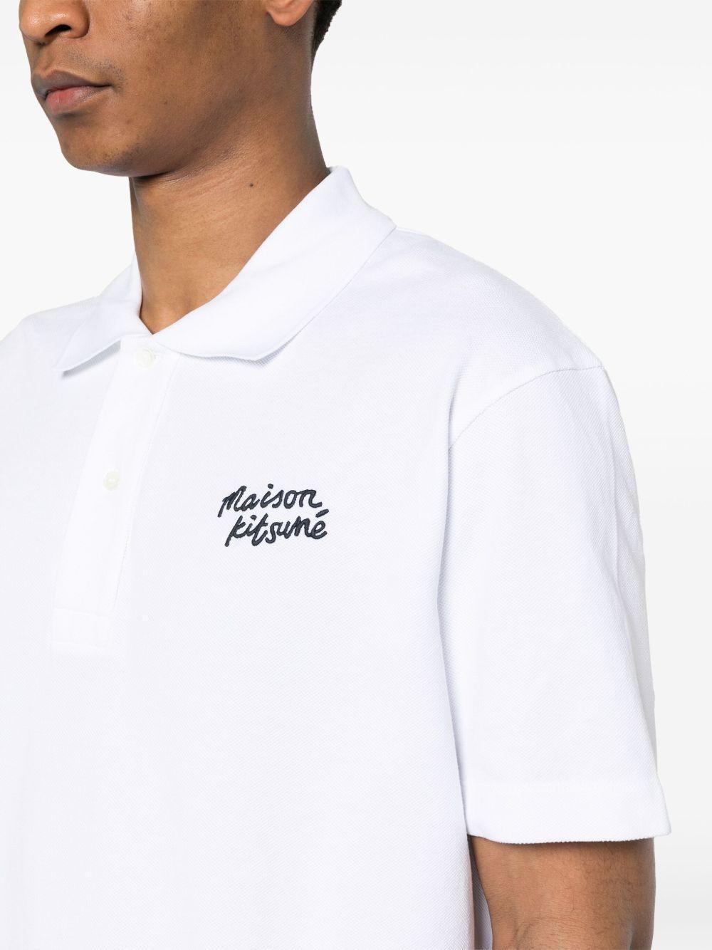 Handwriting cotton polo shirt Product Image