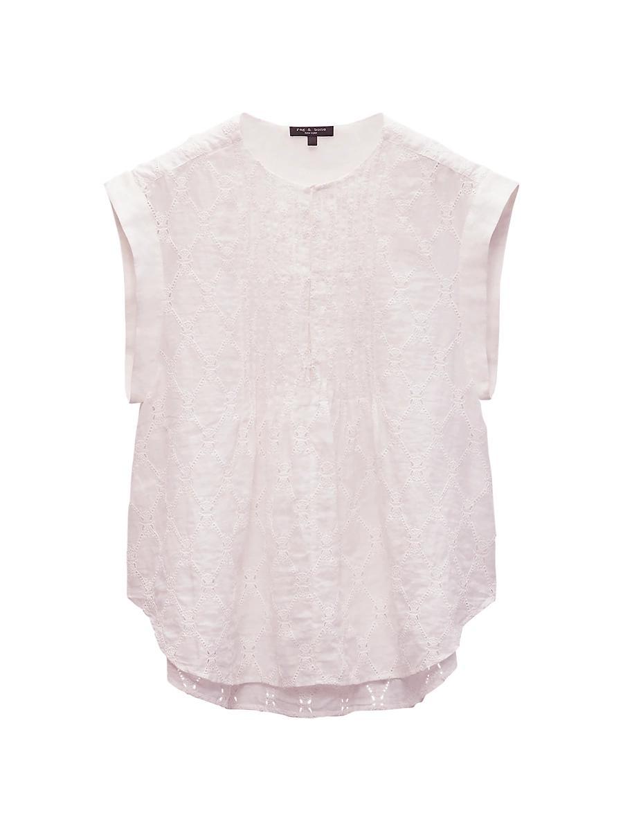 Womens Gabby Embroidered Top Product Image