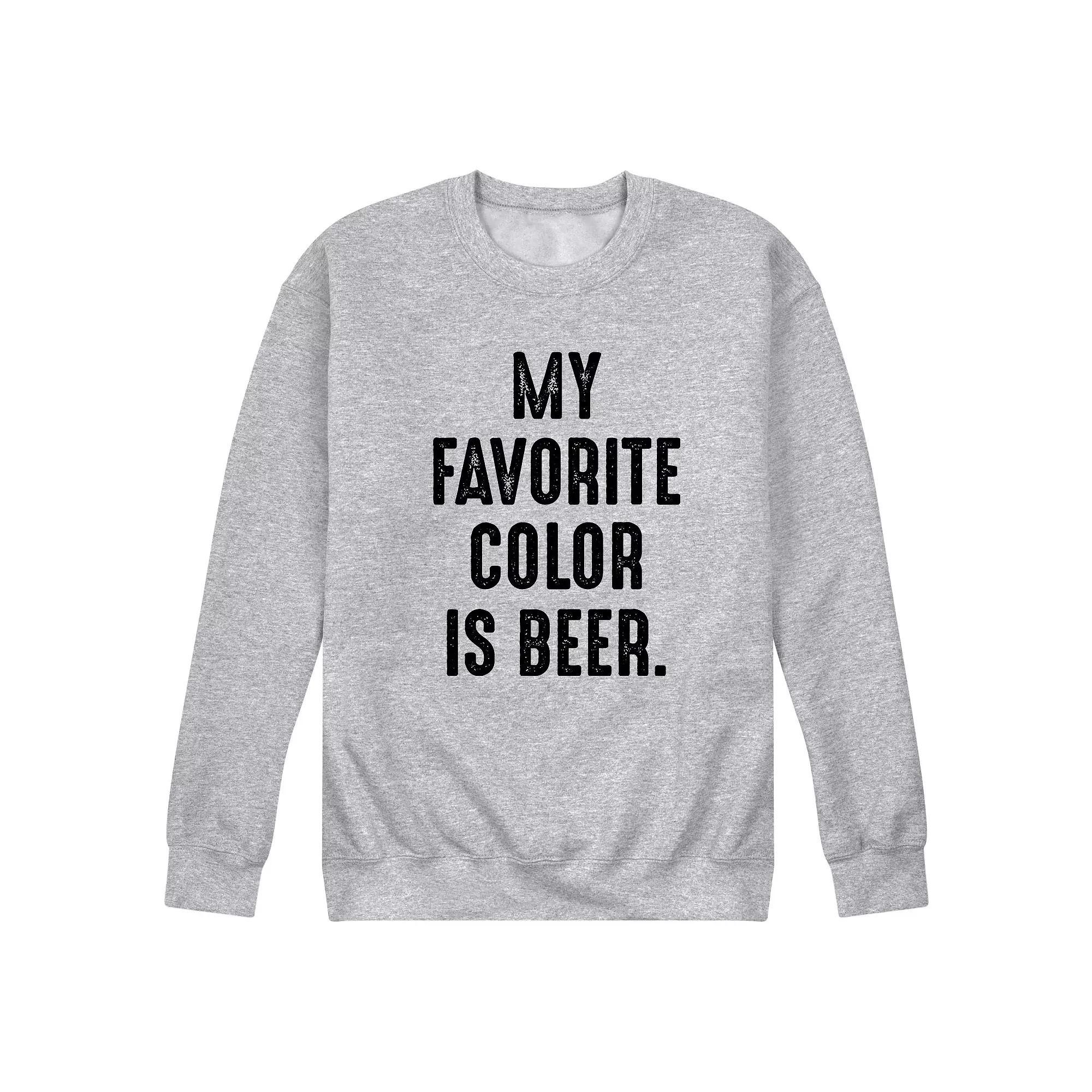 Mens Favorite Color Beer Graphic Sweatshirt Product Image