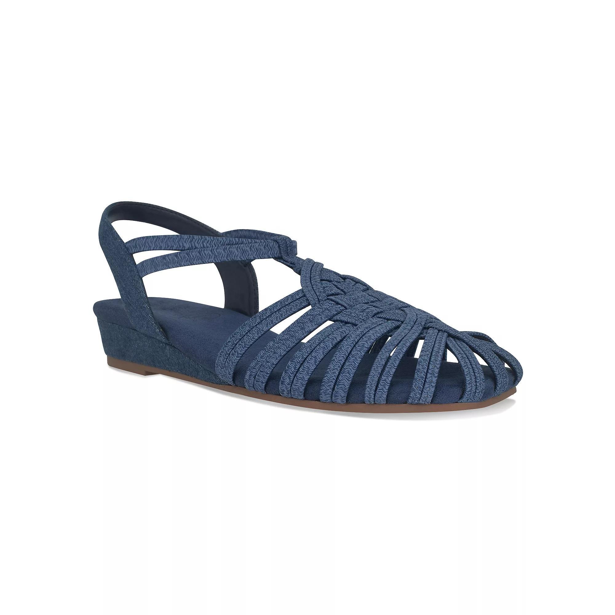 Impo Rumi Women's Stretch Memory Foam Sandals, Size: 8 Medium, Blue Product Image