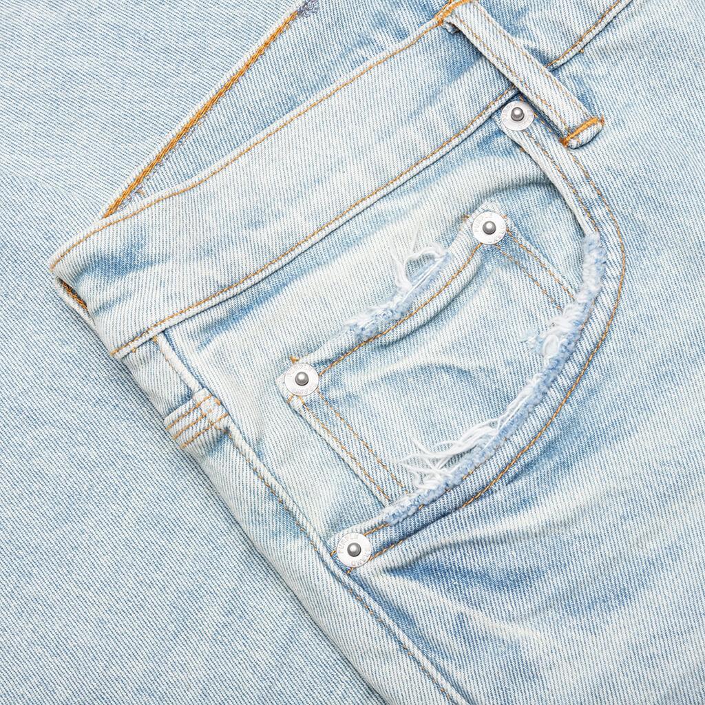 Skinny Fade Distressed Jeans - Light Indigo Male Product Image