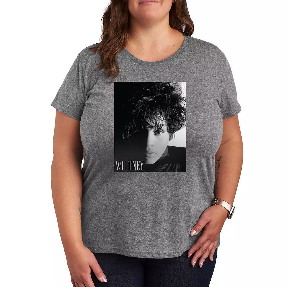 Plus Whitney Houston Box Graphic Tee, Womens Product Image