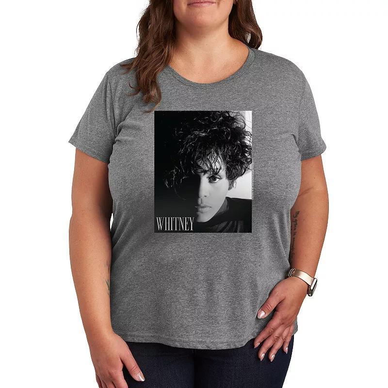 Plus Whitney Houston Box Graphic Tee, Womens Product Image