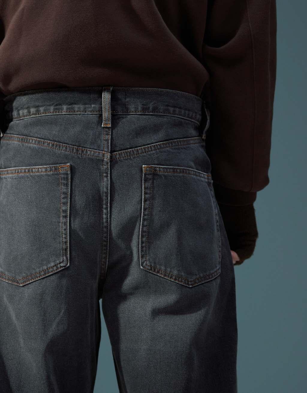 ASOS DESIGN baggy jeans in washed black Product Image