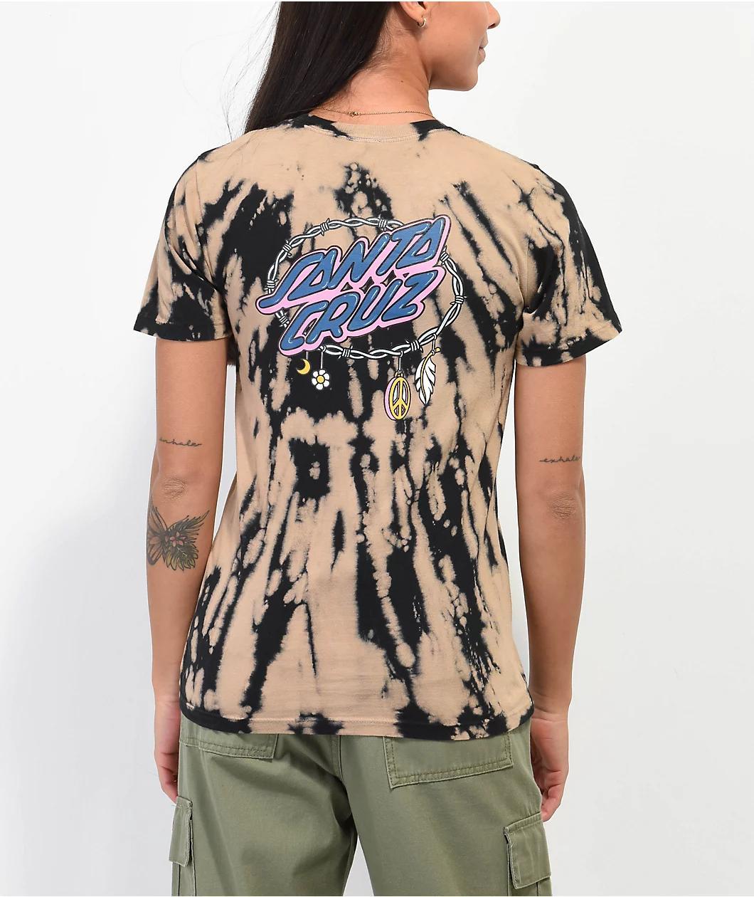 Santa Cruz Barbed Oval Dot Bleach Tie Dye T-Shirt Product Image