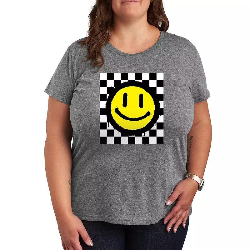 Plus Thank A Nurse Graphic Tee, Womens Grey Royal Blue Product Image