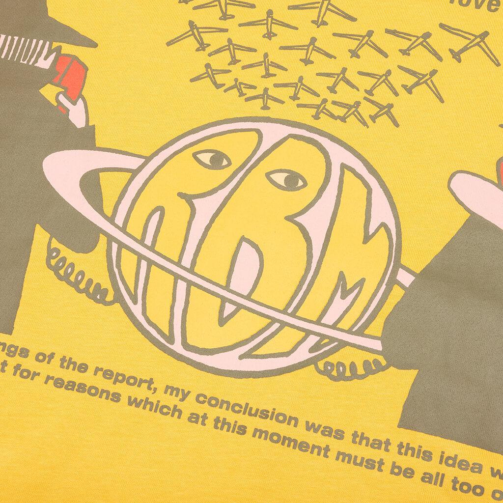 Stop Worrying L/S Tee - Mustard Male Product Image