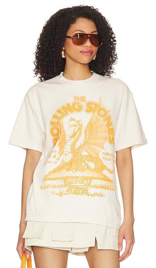 SIXTHREESEVEN The Rolling Stones Tour T-Shirt in White Product Image