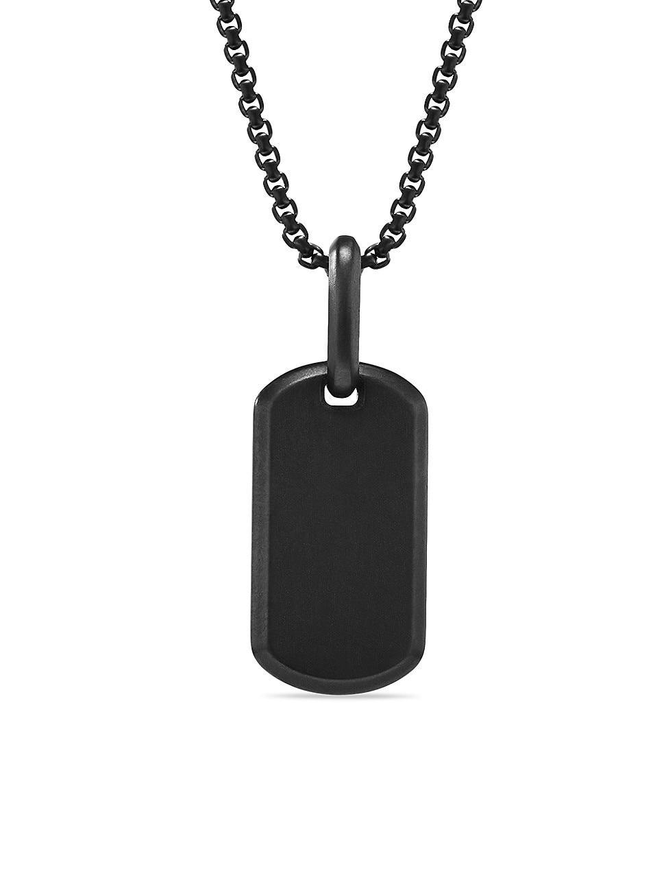 David Yurman Mens Chevron Tag Titanium, 21mm Product Image