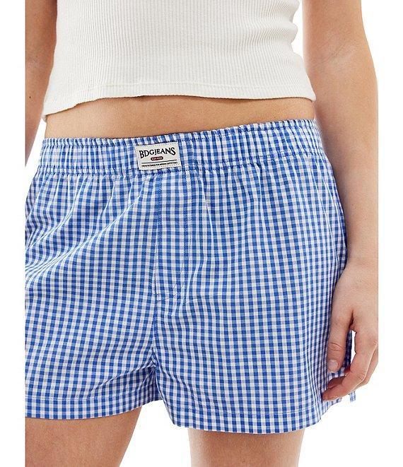BDG Urban Outfitters Gingham Boxer Shorts Product Image