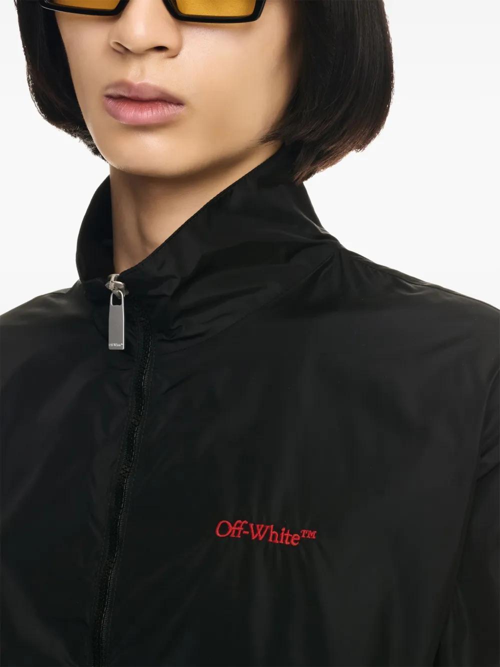 logo-embroidered bomber jacket Product Image