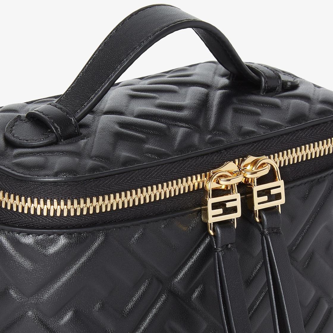 Fendi VanityBlack nappa leather mini-bag with FF motif Product Image