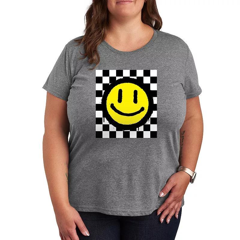 Plus Thank A Nurse Graphic Tee, Womens Grey Royal Blue Product Image