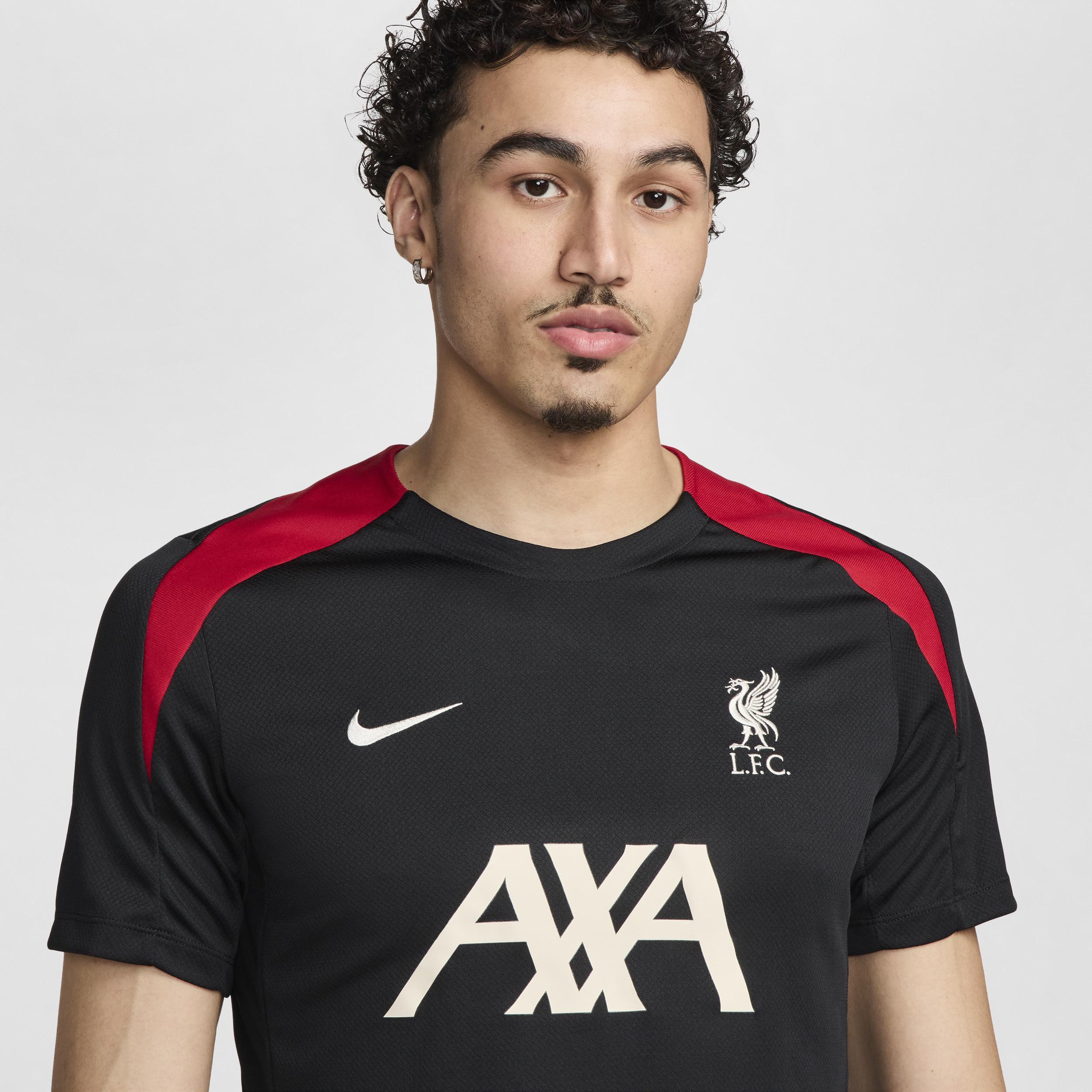 Liverpool FC Strike Nike Mens Dri-FIT Soccer Short-Sleeve Knit Top Product Image