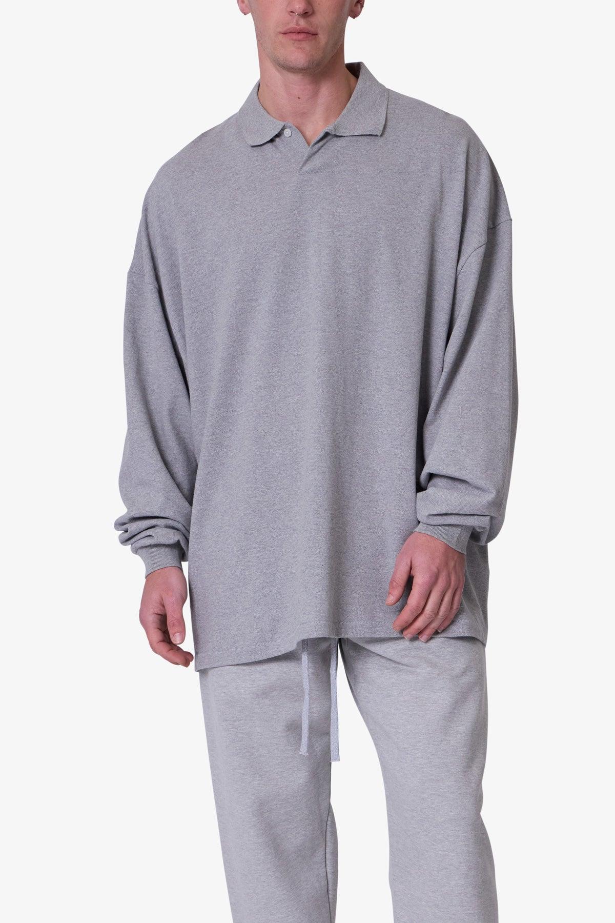 Every Day L/S Polo - Marled Grey Product Image