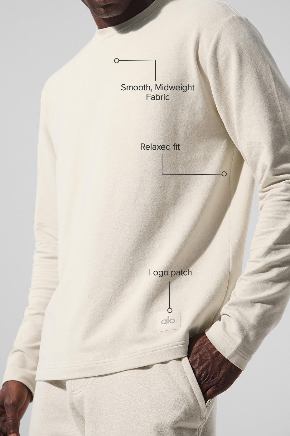 Double Take Long Sleeve Crew - Bone Male Product Image
