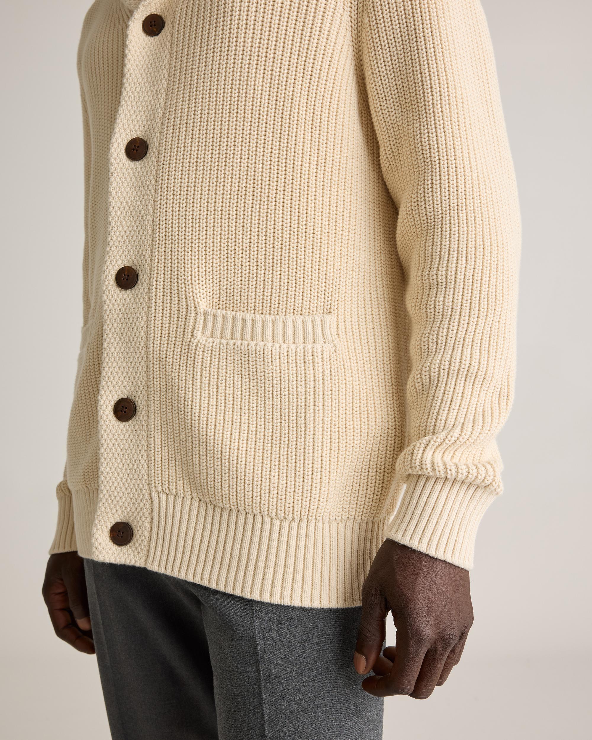 Quince | Men's Shawl-Collar Cardigan Sweater Size XL, Organic Cotton Product Image