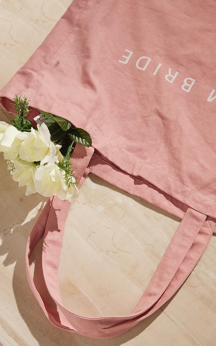 Pink Team Bride Canvas Tote Bag Product Image