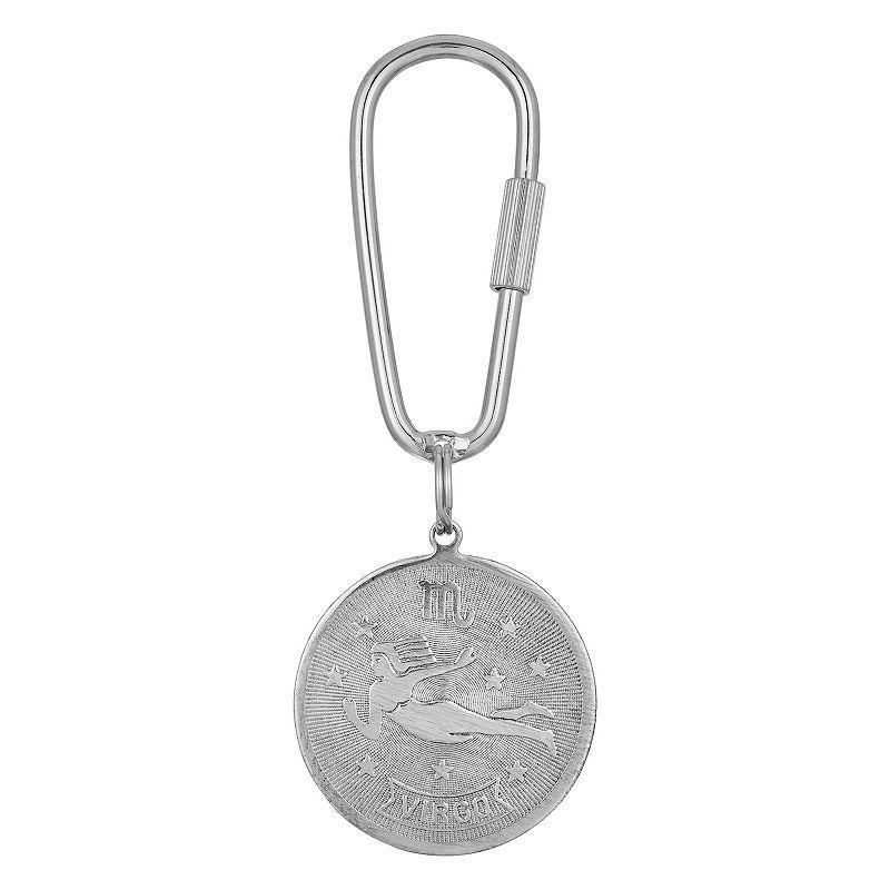 1928 Silver Tone Sagittarius Key Fob Product Image