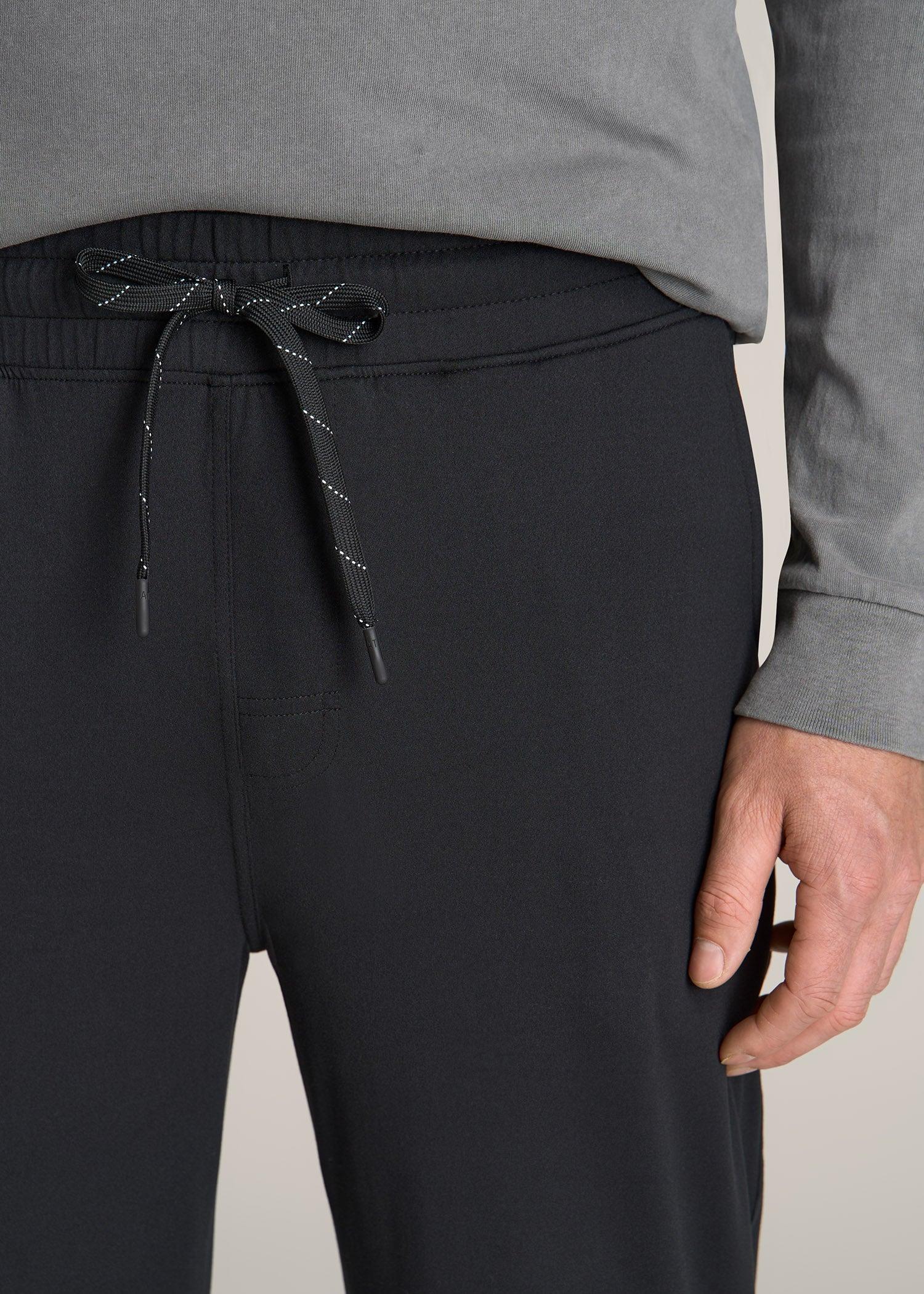 Weekender Stretch Lounge Joggers for Tall Men in Black Product Image