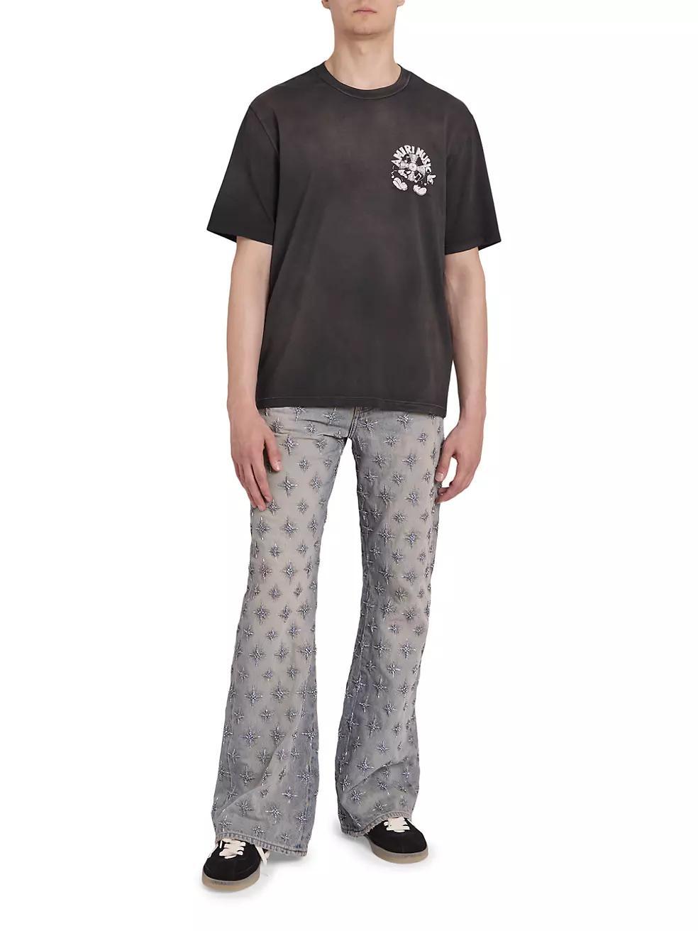 Music Record Cotton Crewneck T-Shirt Product Image