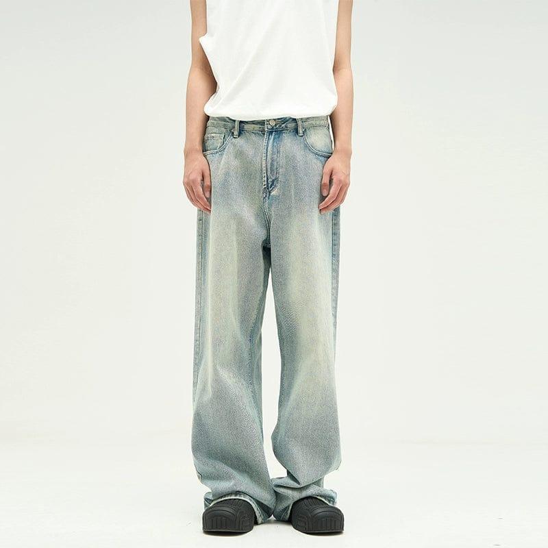 RT No. 10095 WHITE BLUE DENIM JEANS Product Image