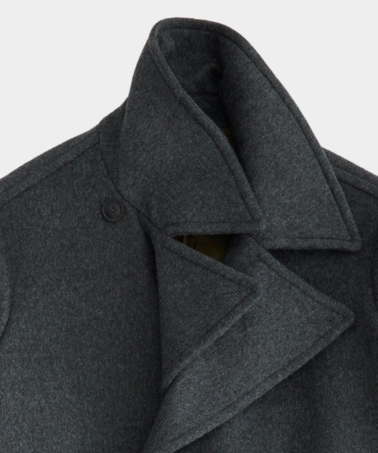 Italian Oversized Double Breasted Topcoat Product Image