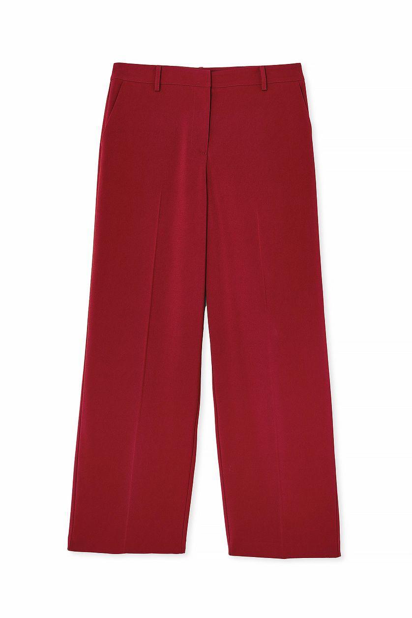Straight Low Waist Suit Pants Product Image