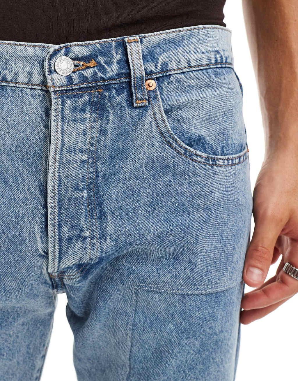 Levi's Skateboarding 501 straight fit jeans in light blue Product Image