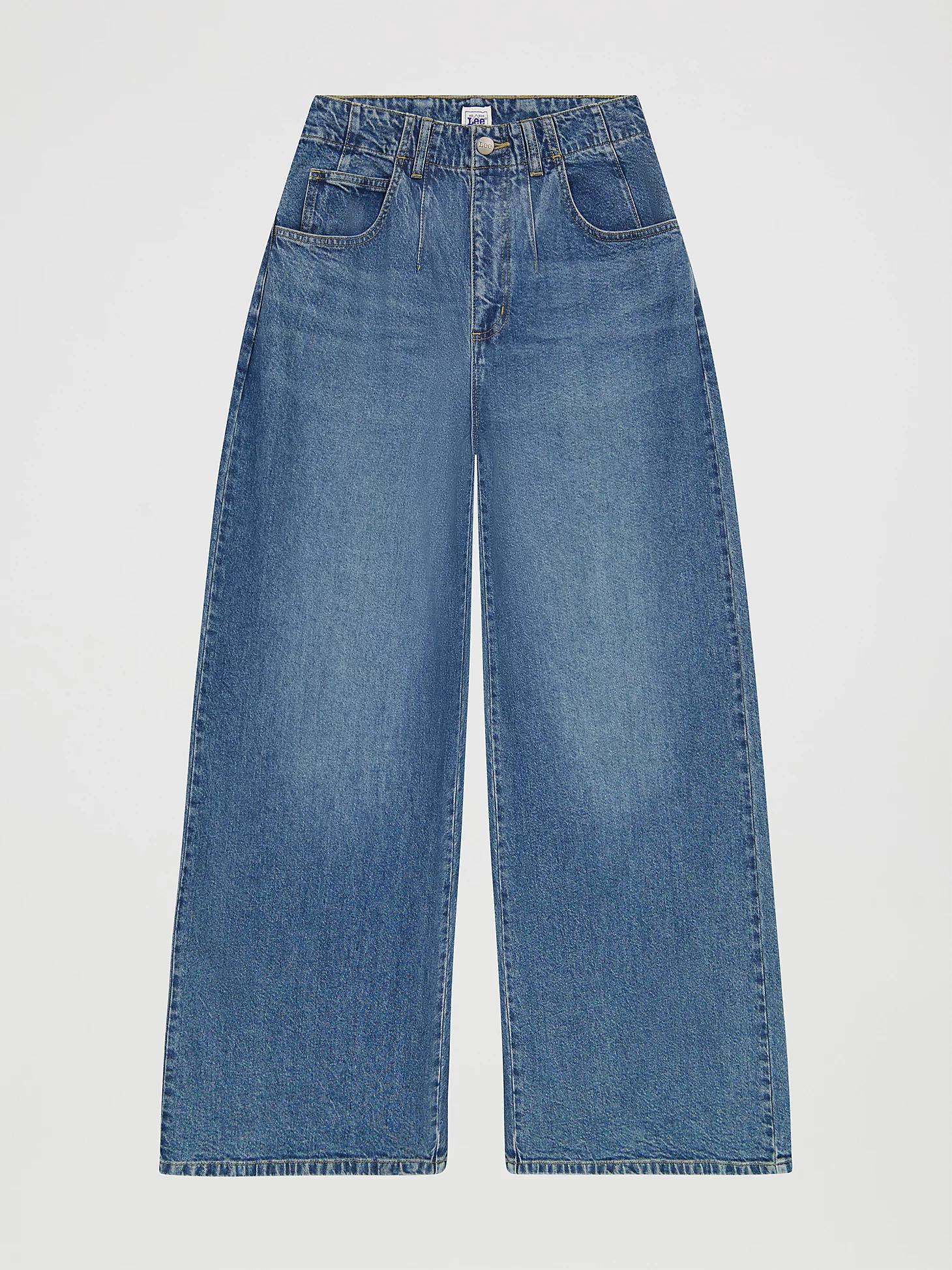 Women's Pleated Wide Leg Jean | Women's Jeans | Lee® Product Image
