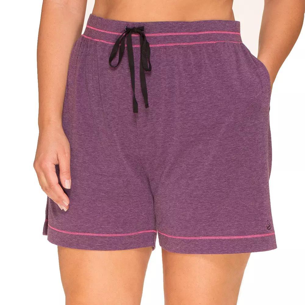 Plus Size Cuddl Duds® Essentials Pajama Sleep Shorts, Women's, Size: 3XL, Black Product Image