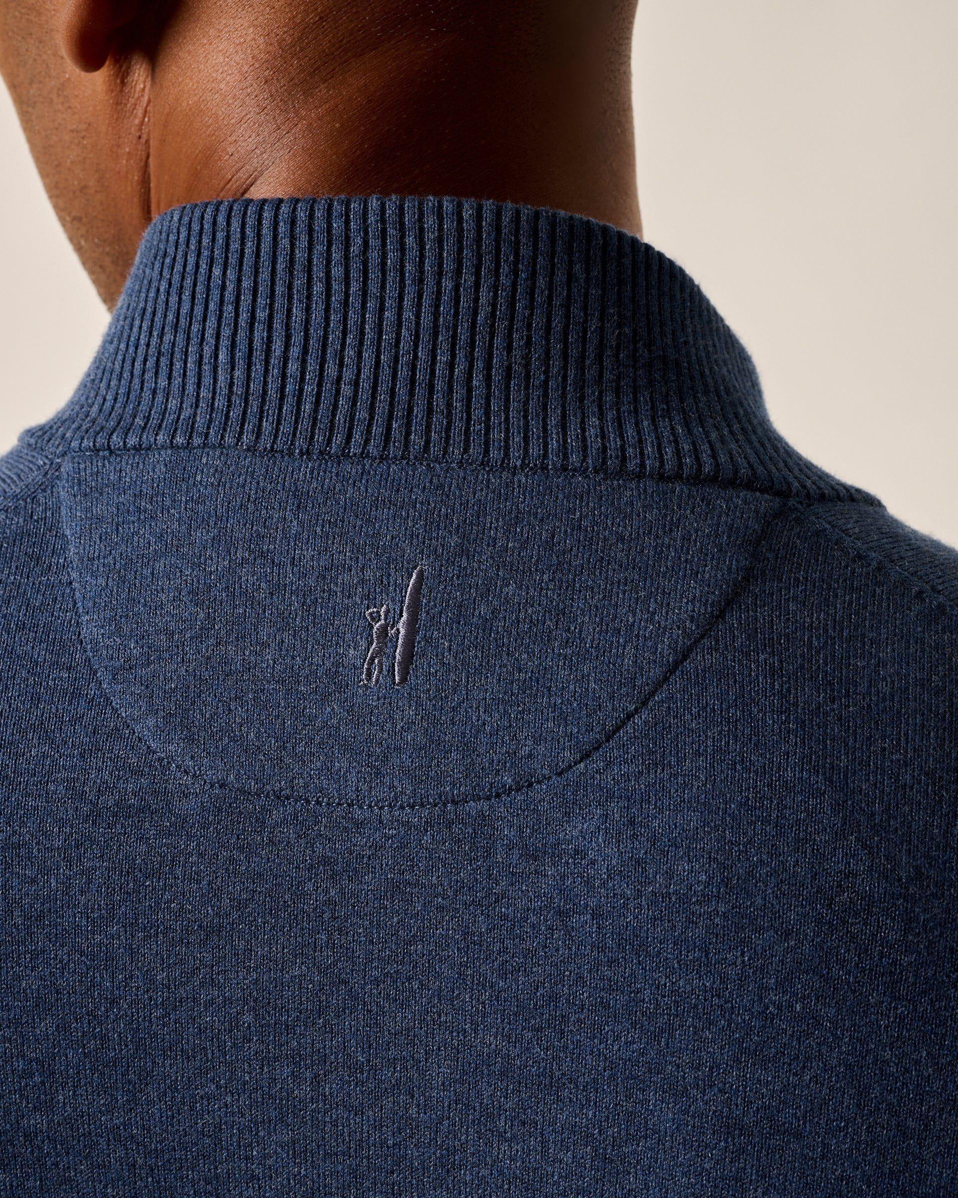 Desmond Plaited Cotton Blend 1/4 Zip Sweater Male Product Image