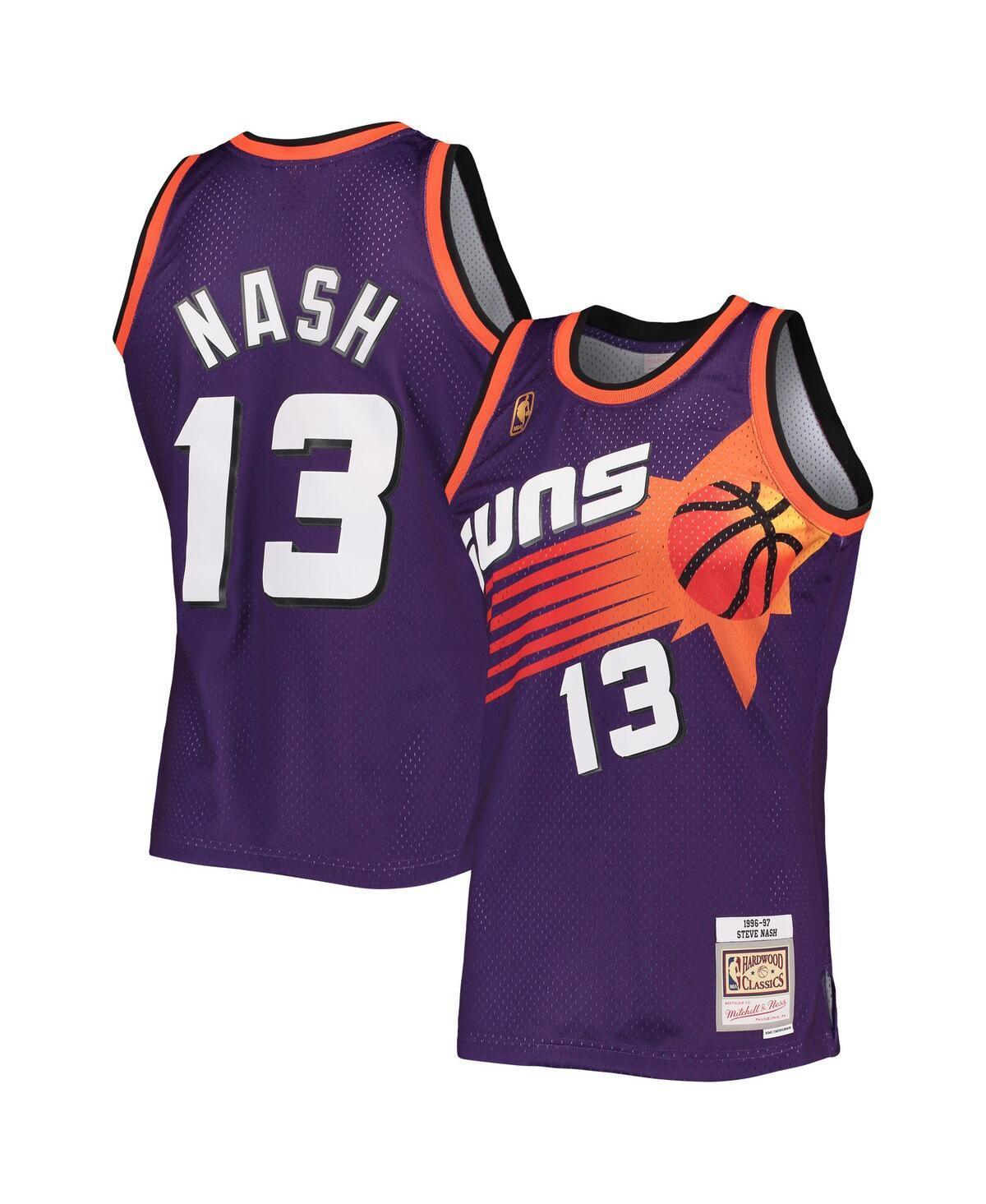 Men's Mitchell & Ness Steve Nash Purple Phoenix Suns 1996-97 Hardwood Classics Swingman Jersey, Size: Large, Phx Purple Product Image
