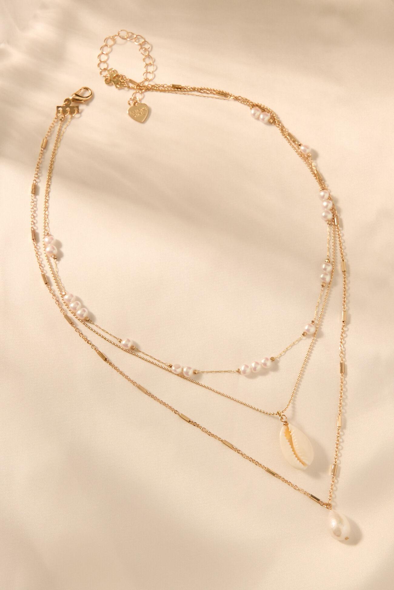 Layered Shell Charm Necklace Product Image