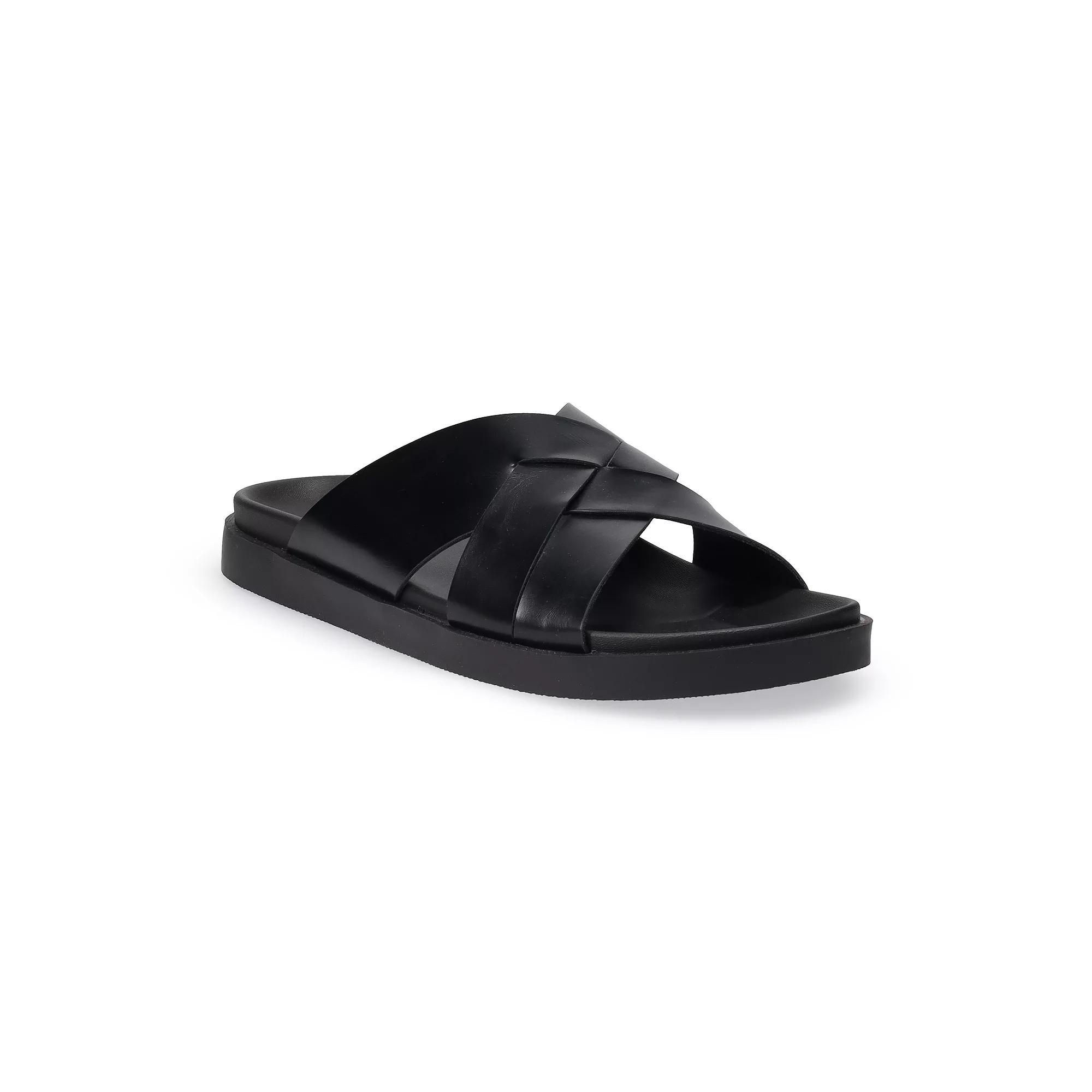 Apt. 9® Vernell X Band Men's Dress Sandals, Size: 8.5, Black Black Product Image