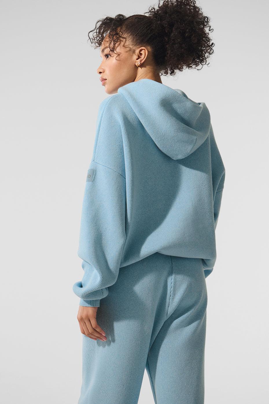 Scholar Hooded Sweater - Celestial Blue Heather Product Image