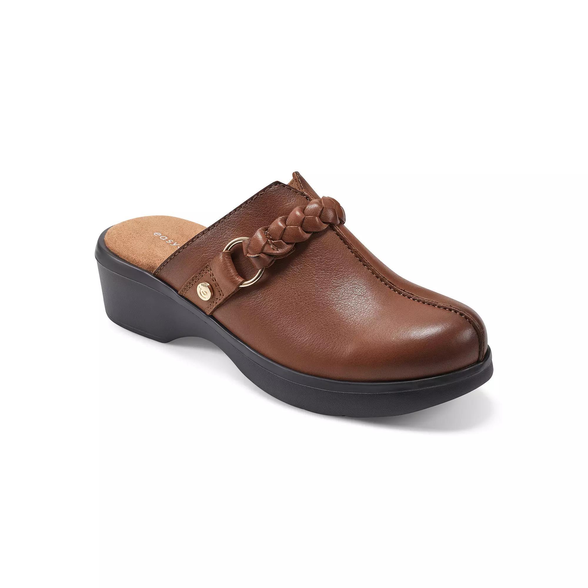 Easy Spirit Penelope Women's Braided Strap Leather Clogs, Size: 9, Blue Leather Product Image