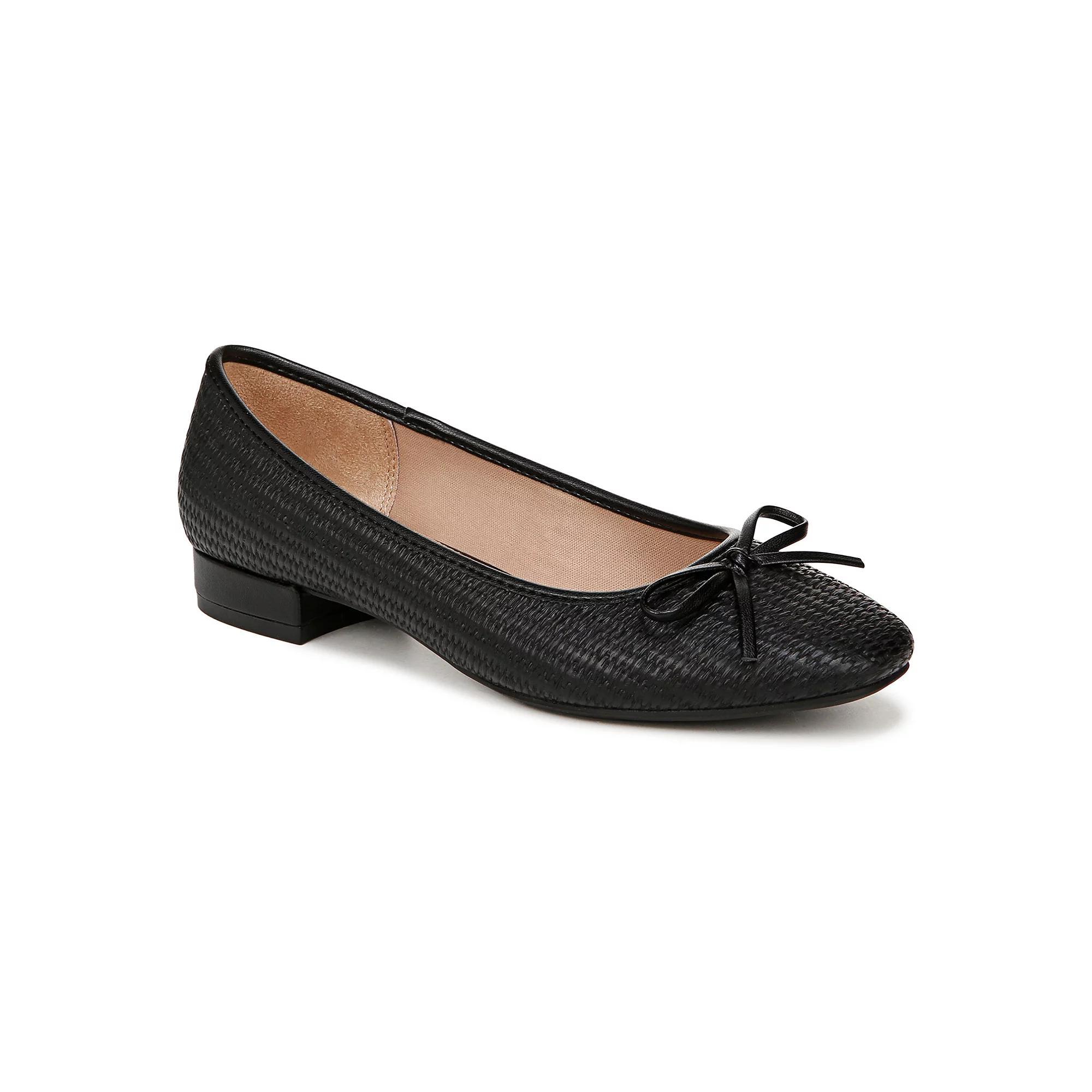 LifeStride Cheers Women's Woven Flats, Size: 8.5 Wide, Black Faux Product Image