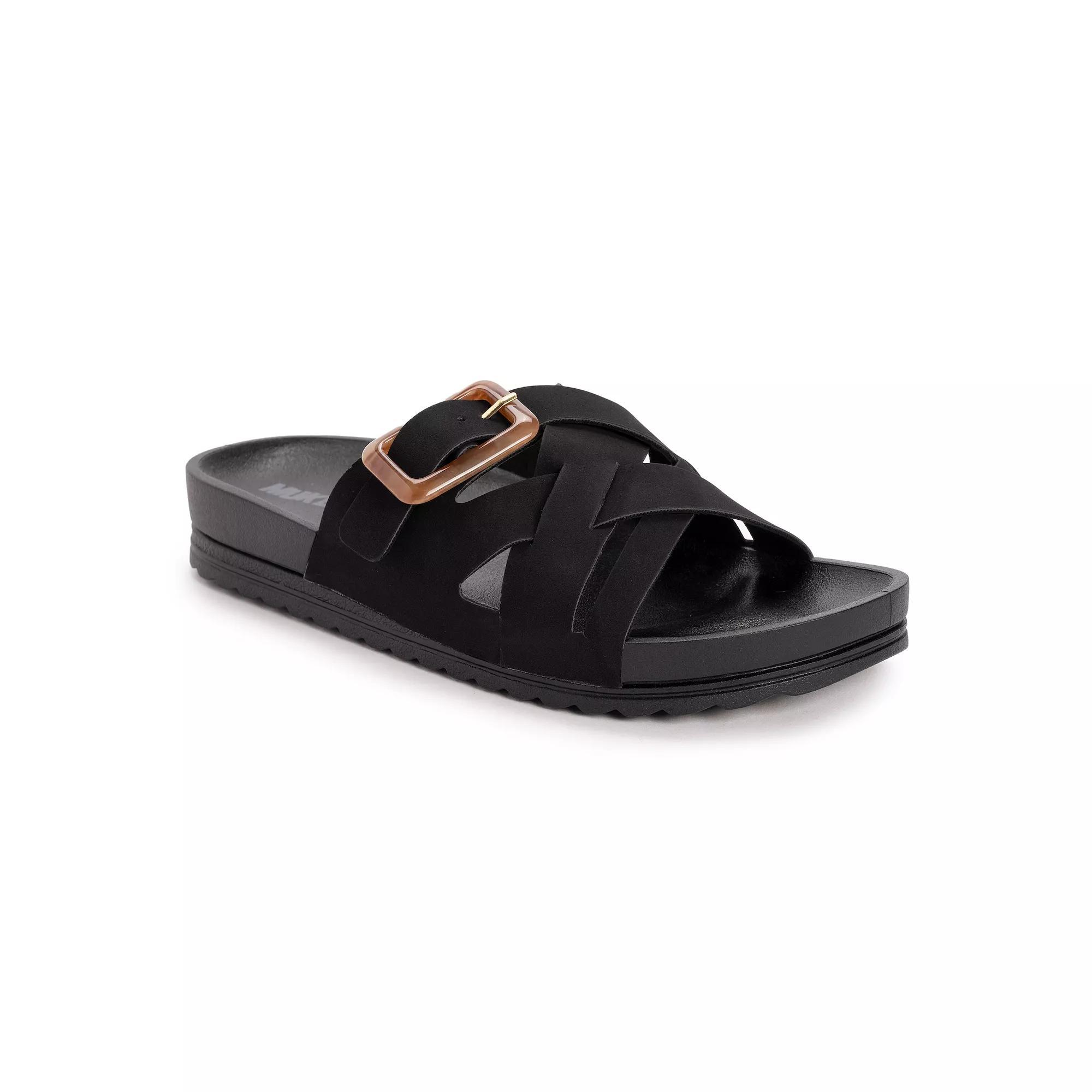 MUK LUKS Grand Shayna Women's Slide Sandals, Size: 10, Black Product Image