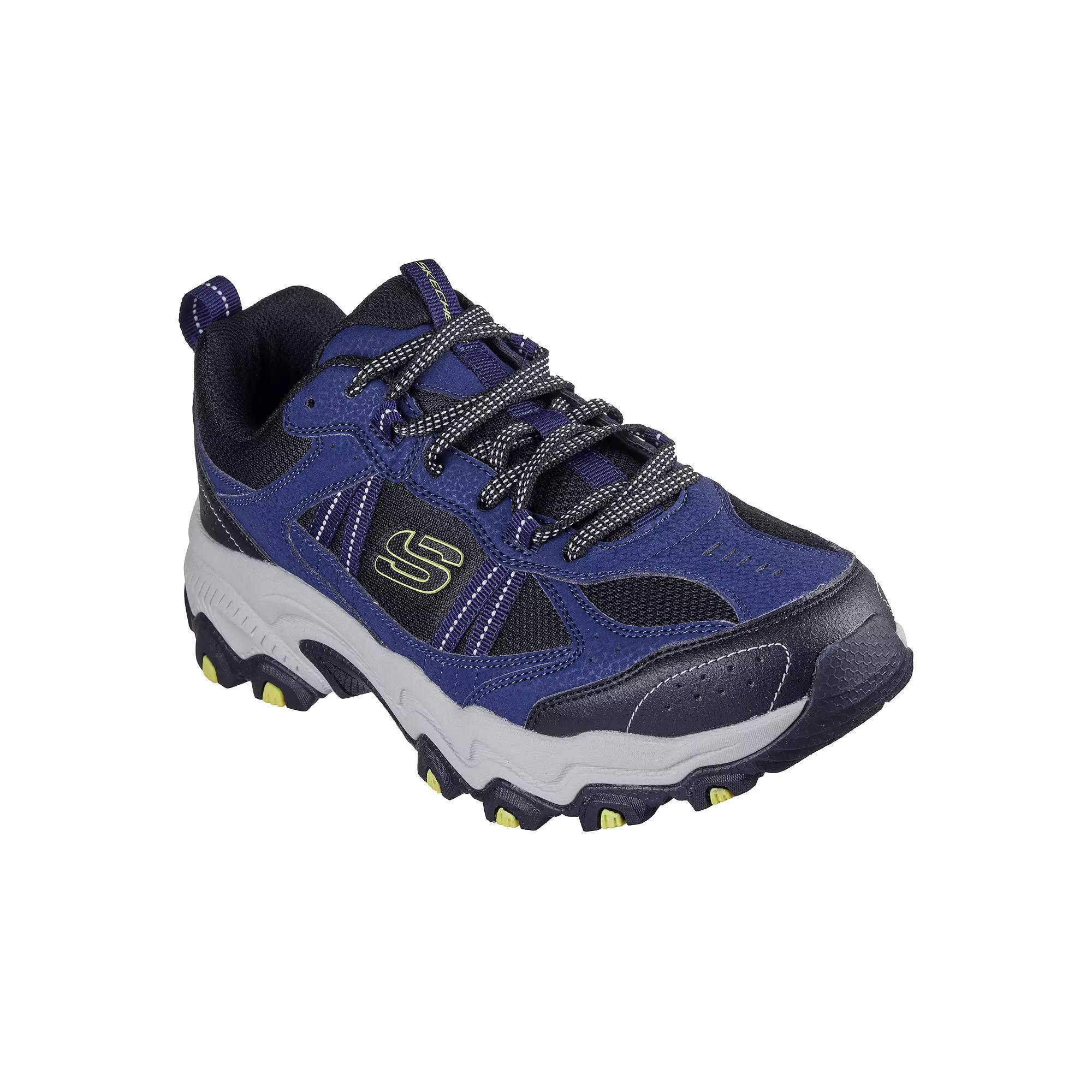 Skechers Stamina AT Upper Stitch Men's Trail Shoes, Size: 8, Navy Black Product Image